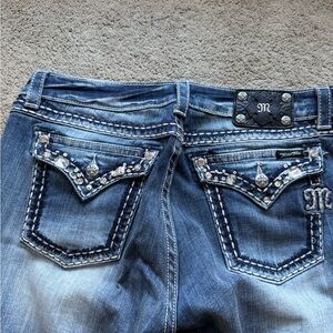 Miss Me rhinestone jeans size 34 bootcut